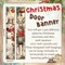 Christmas Porch Sign Banner - Snowman & Deer Decoration - 71"L x 12"W